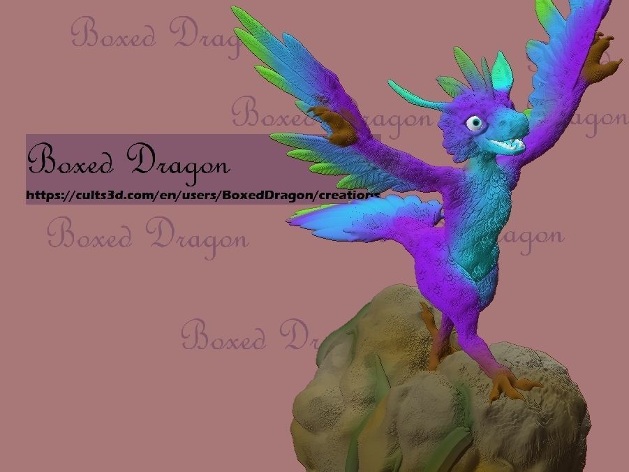 FEATHERED DRAGON VELOCIRAPTOR 3D print model_4