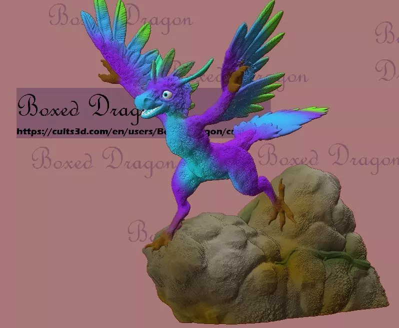 FEATHERED DRAGON VELOCIRAPTOR 3D print model_0