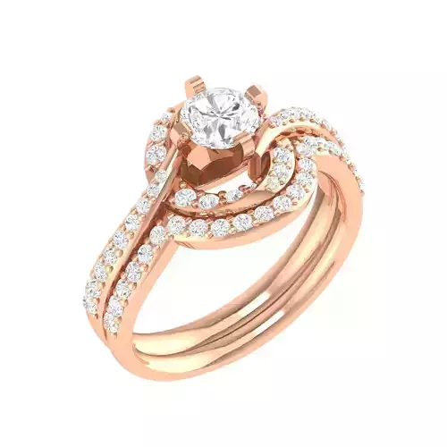Solitaire Halo Ring - 103721