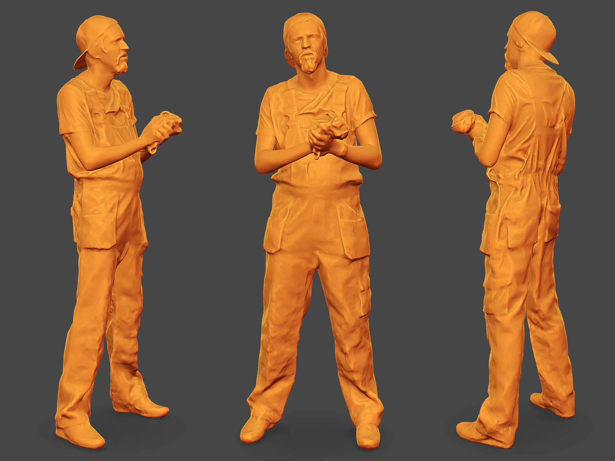 Stylized Car Mechanic Character 3D model_2