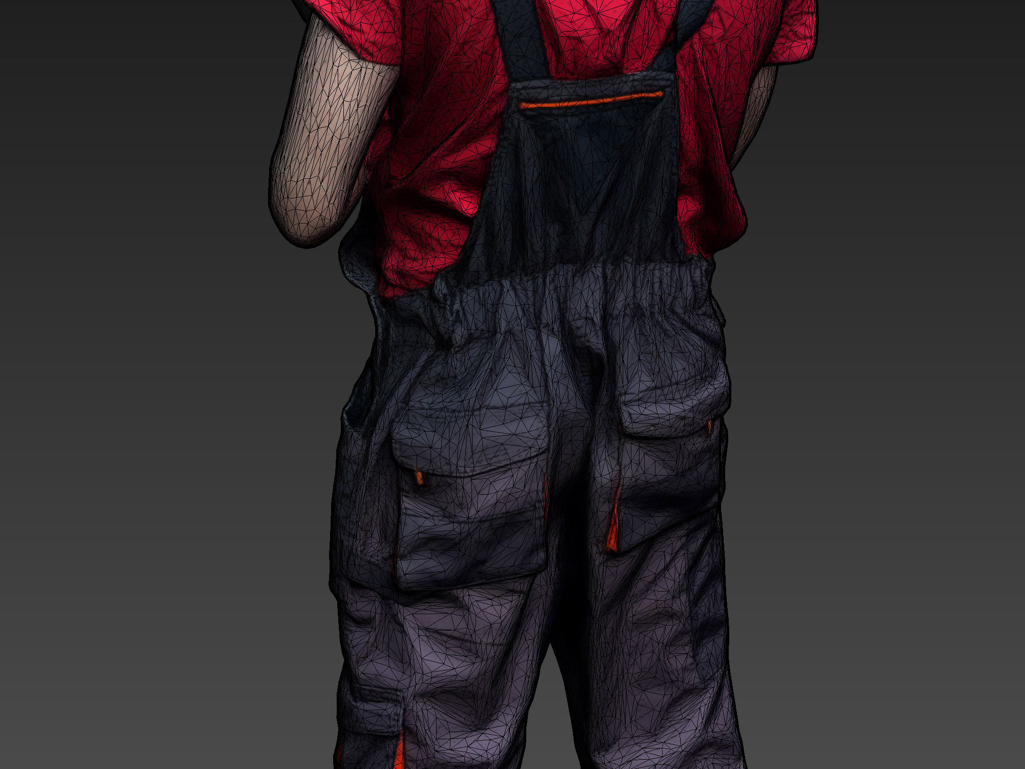 Stylized Car Mechanic Character 3D model_6