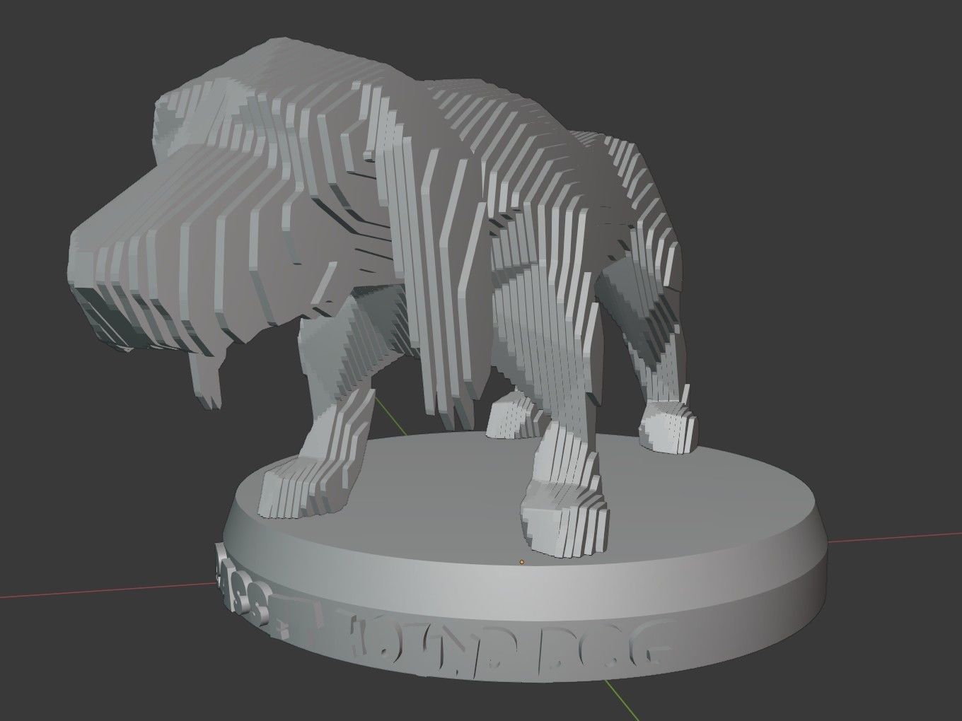 Parametric Asia Basset Hound Dog Low-poly 3D model_7