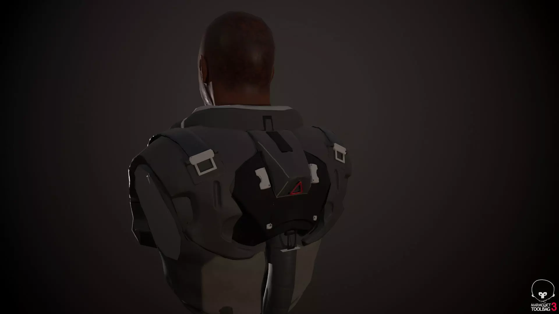 Game Ready Prop man in suit Low-poly 3D model_0