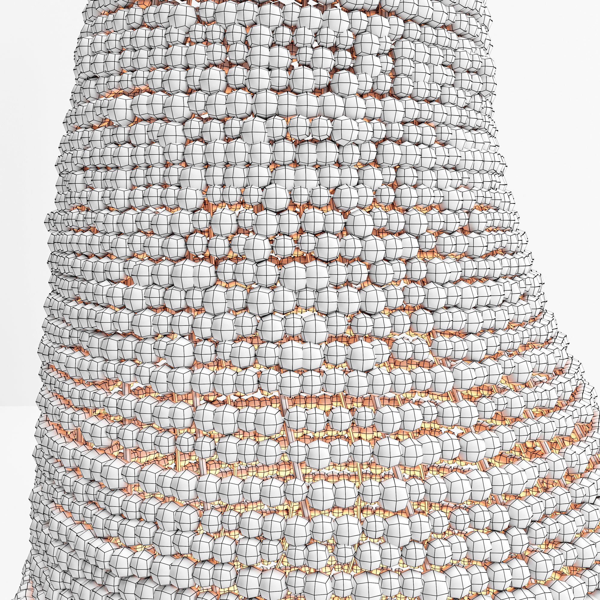 Moringa floor sculptures  3D model_4