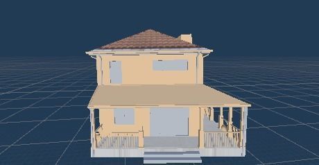 3D House Low-poly 3D model_1