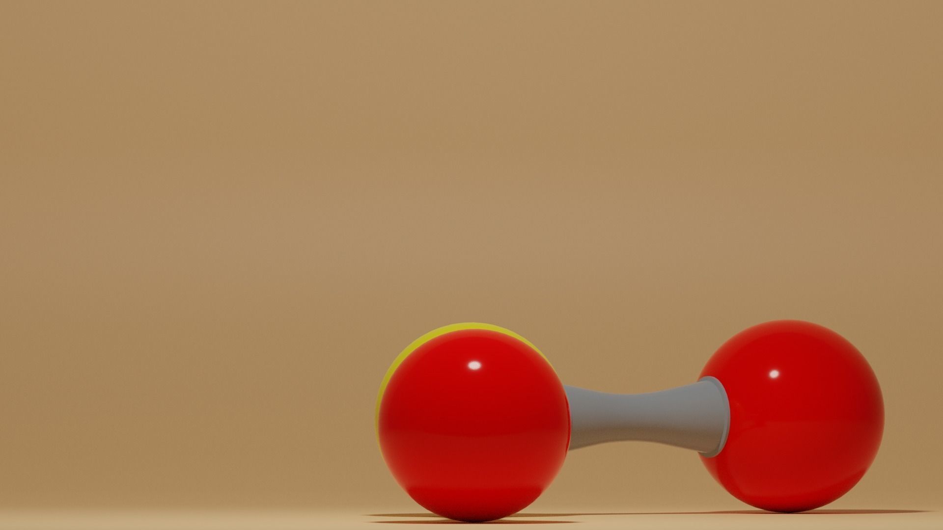 Sulfur Dioxide Molecule SO2 Low-poly 3D model_7