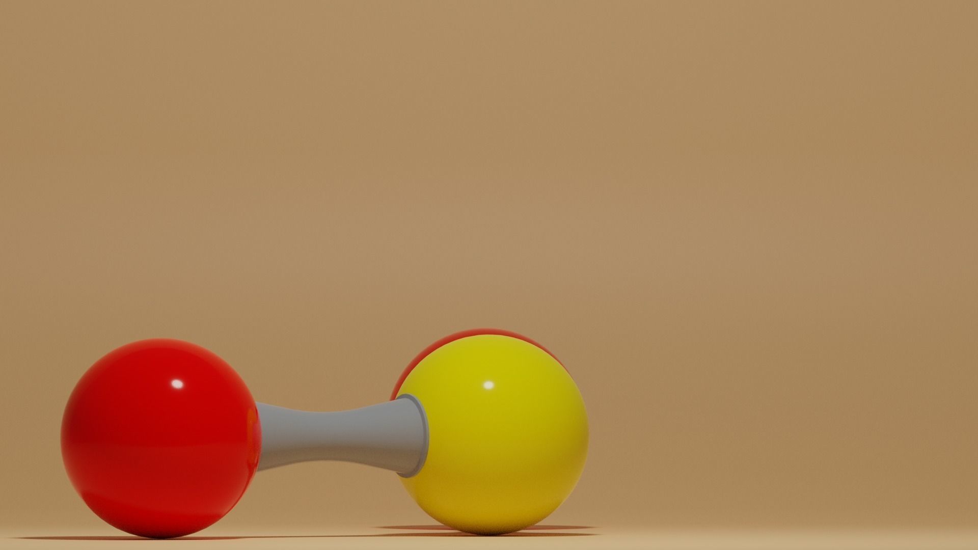 Sulfur Dioxide Molecule SO2 Low-poly 3D model_13