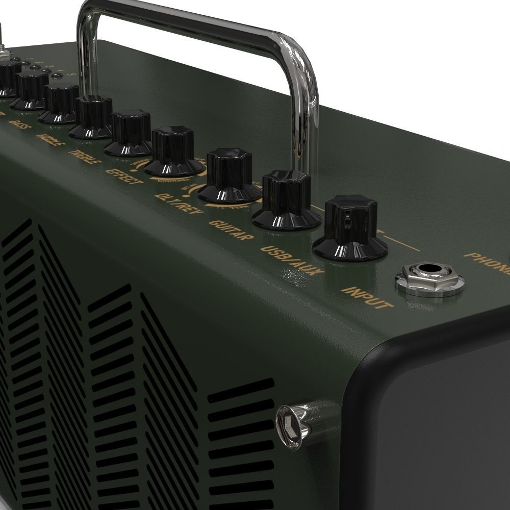 sound guitar amplifier 3D model_4