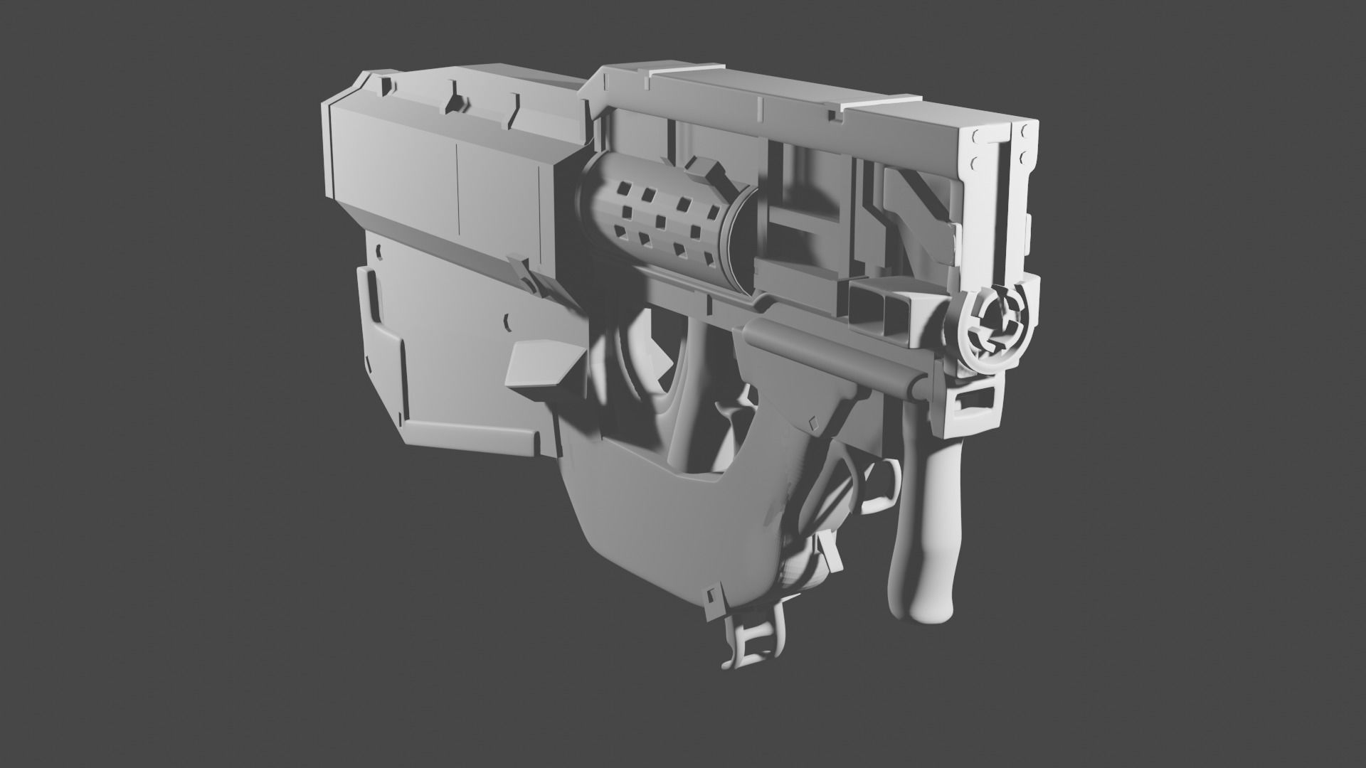 Light Gun 3D model_2