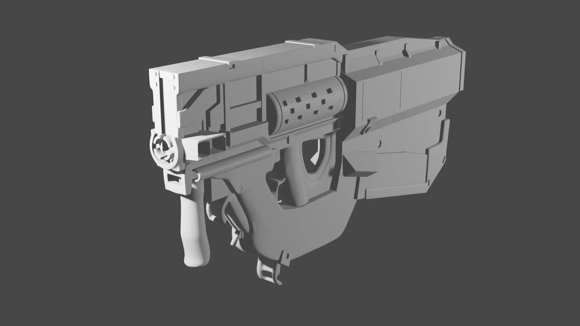 Light Gun 3D model_0