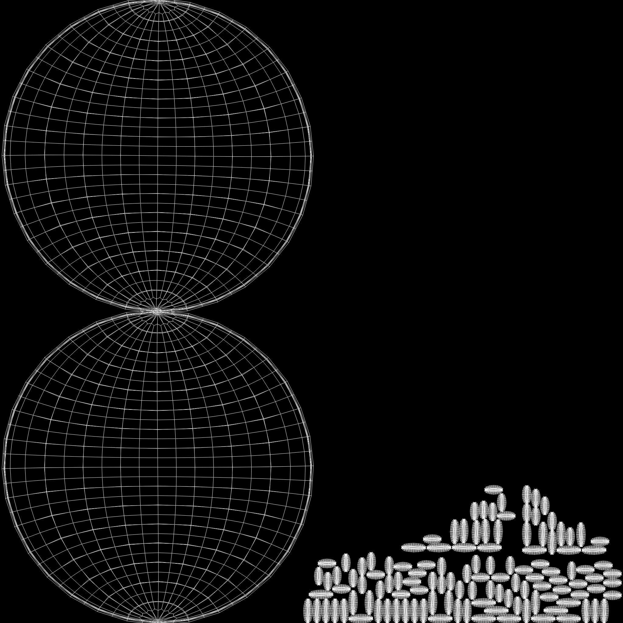 Cricket Leather Ball Low-poly 3D model_6