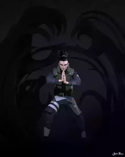 Shikamaru Nara dragon Shadow 3D print model