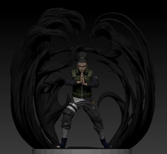Shikamaru Nara dragon Shadow 3D print model_5
