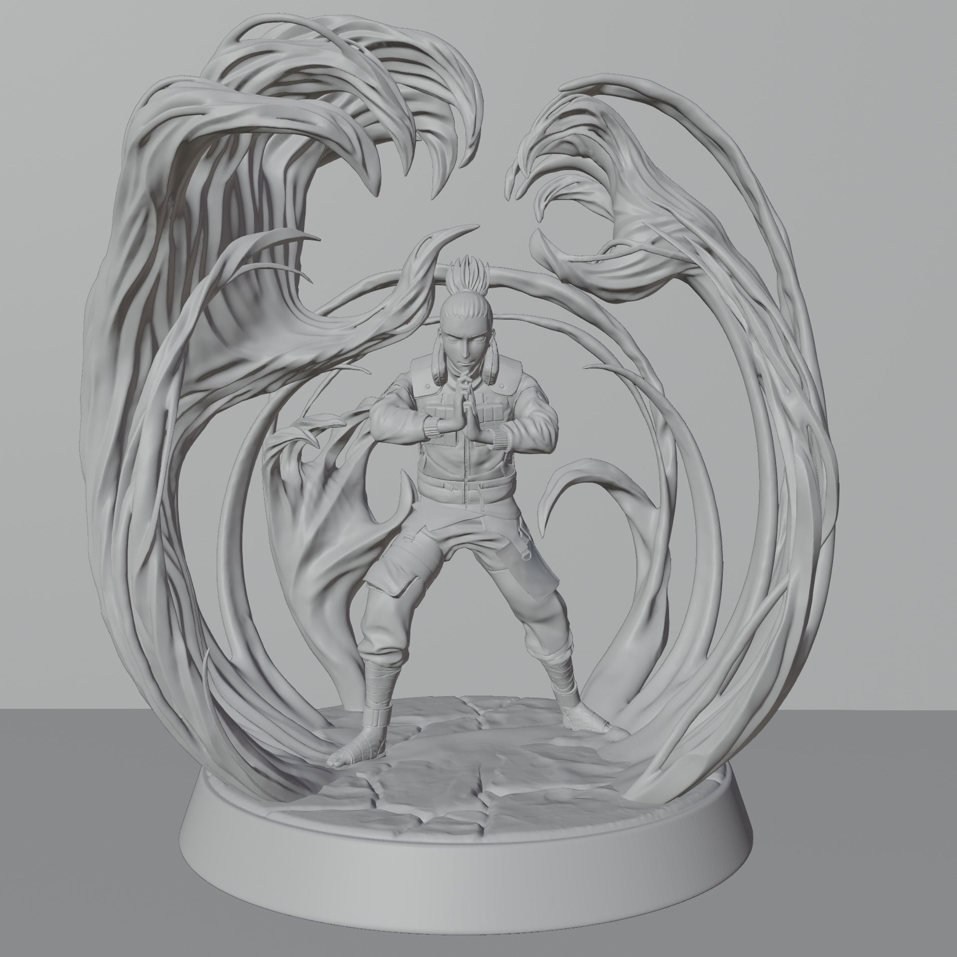 Shikamaru Nara dragon Shadow 3D print model_4