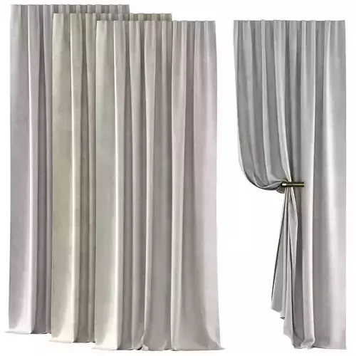 Curtains 122 Rh Baby and child Luster Velvet Tie-Top