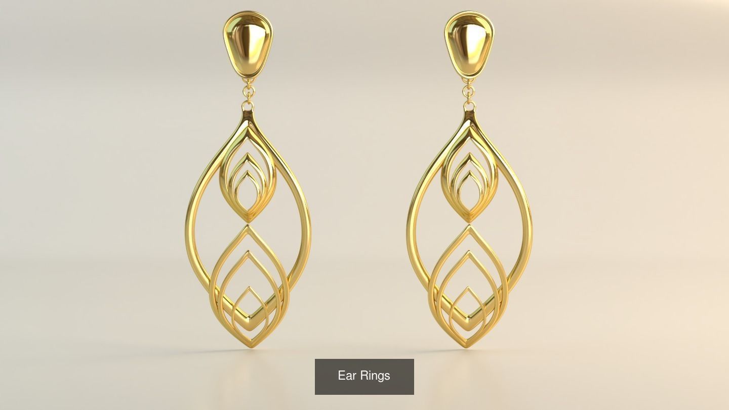 Ear Rings 3D Model Collection_142