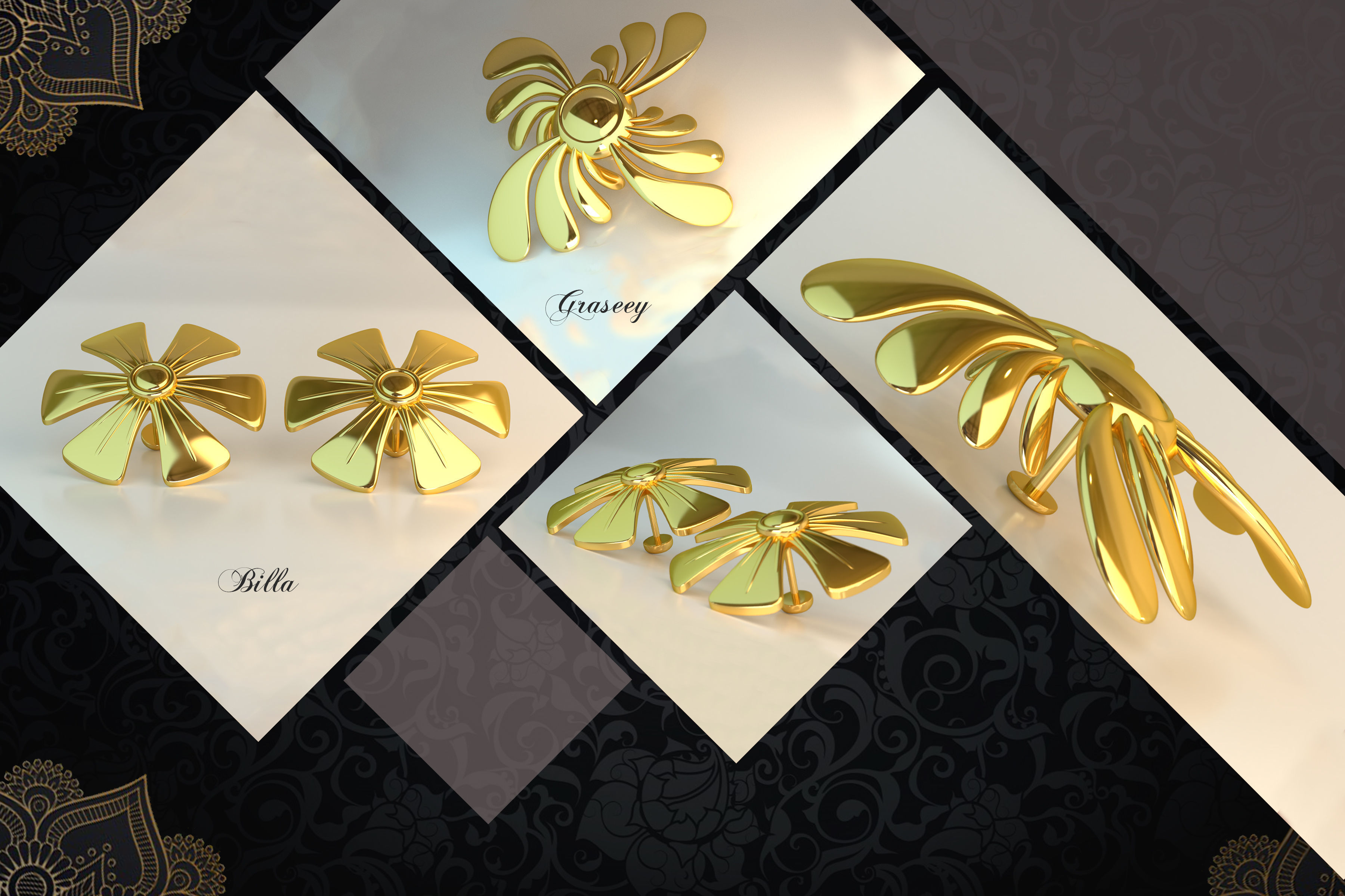 Ear Rings 3D Model Collection_45