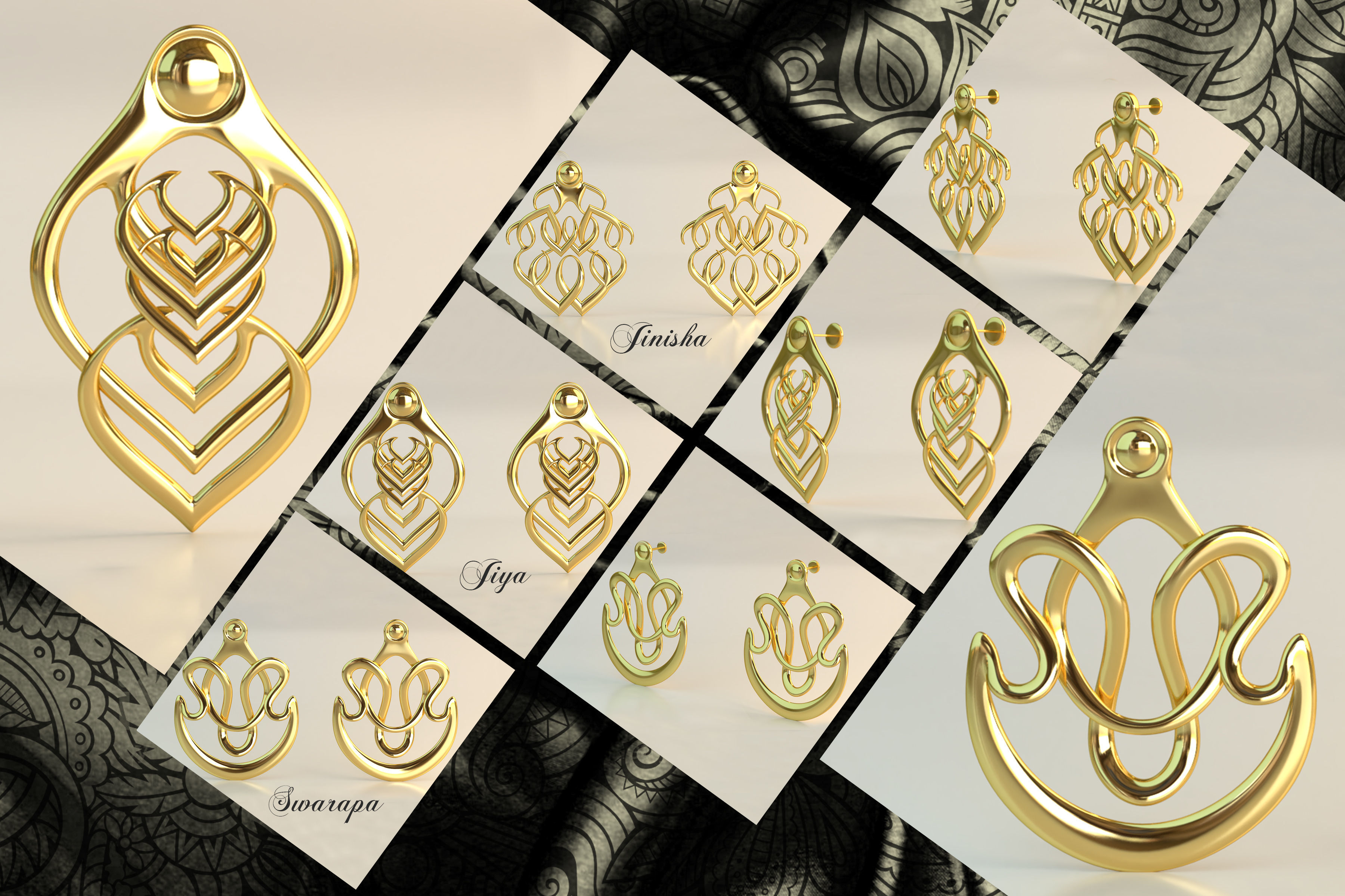 Ear Rings 3D Model Collection_23