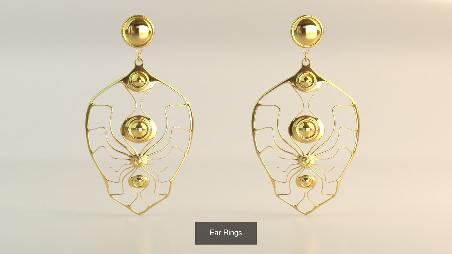 Ear Rings 3D Model Collection_135