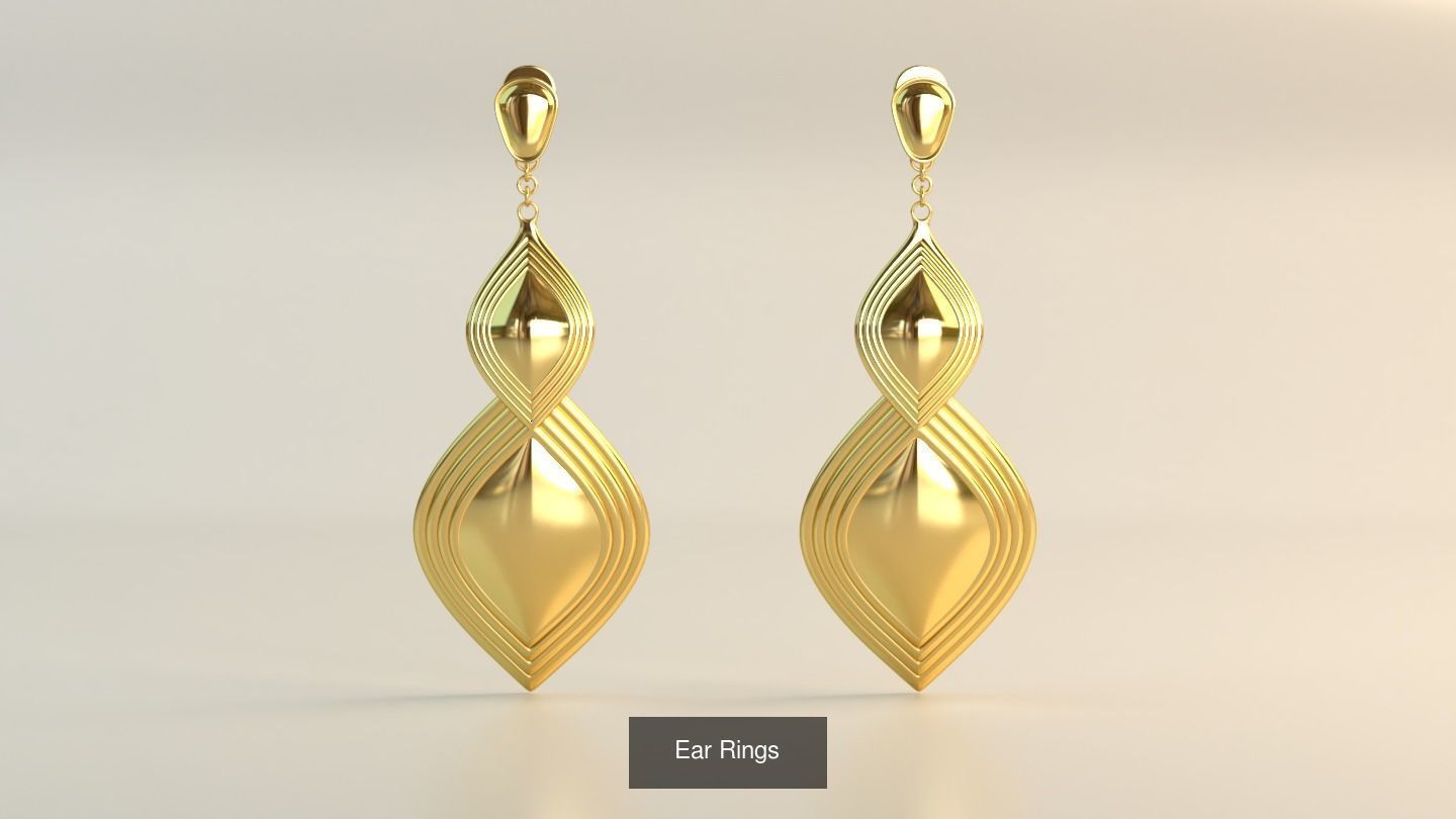 Ear Rings 3D Model Collection_140
