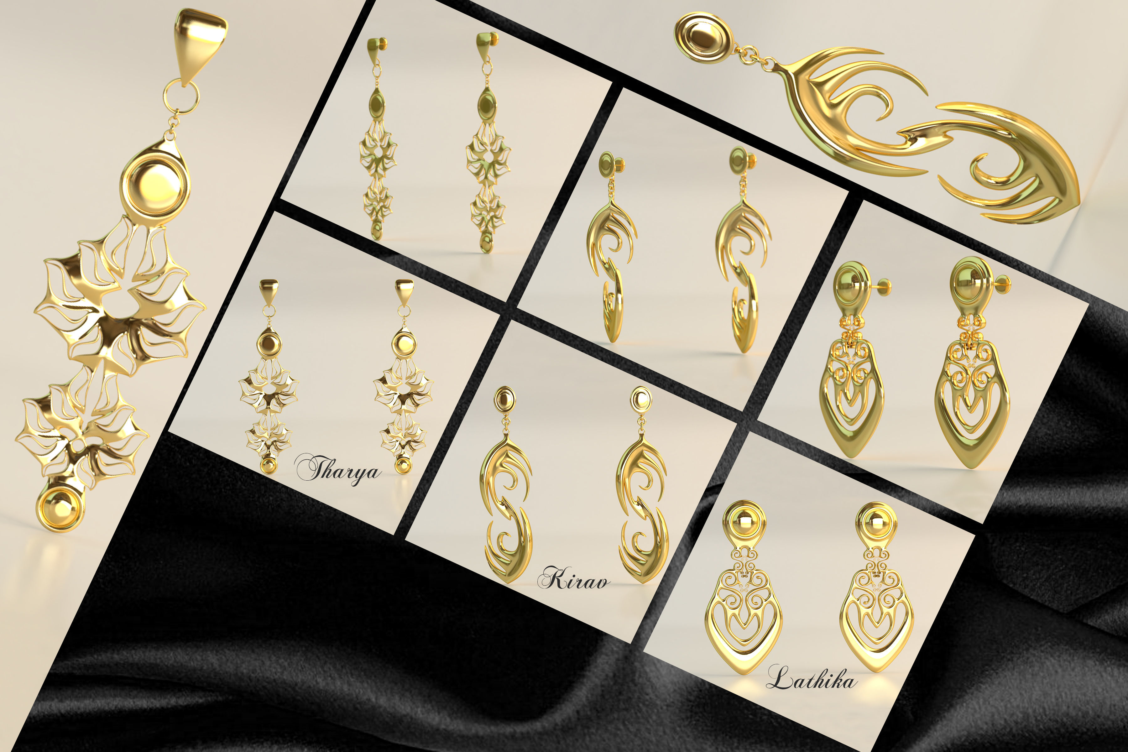 Ear Rings 3D Model Collection_15