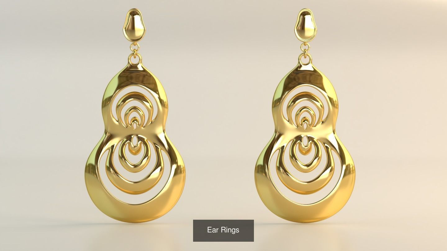 Ear Rings 3D Model Collection_117
