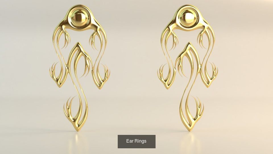 Ear Rings 3D Model Collection_110