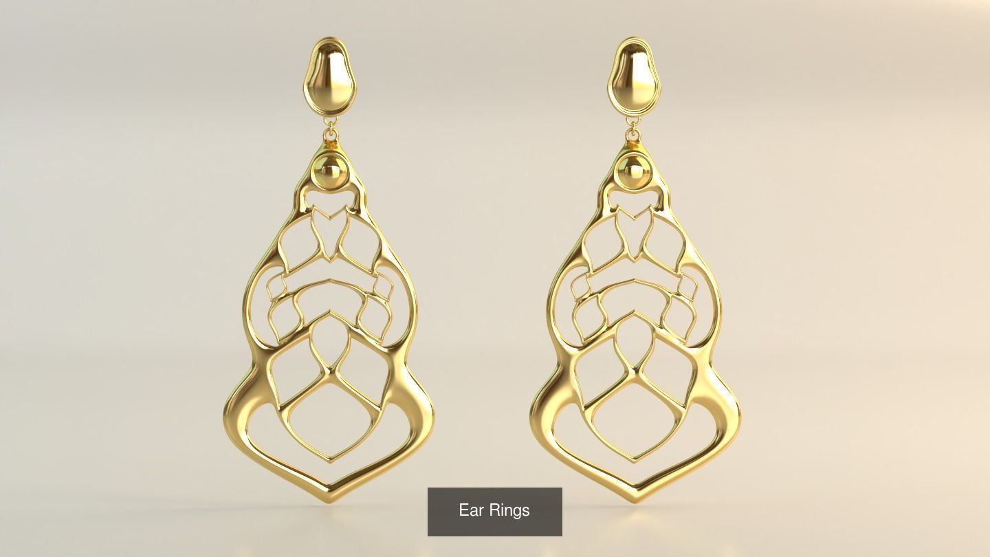 Ear Rings 3D Model Collection_128