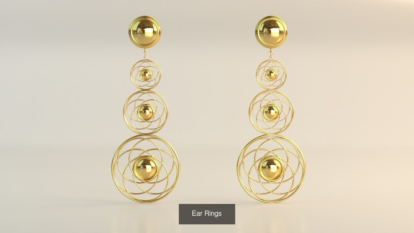 Ear Rings 3D Model Collection_153