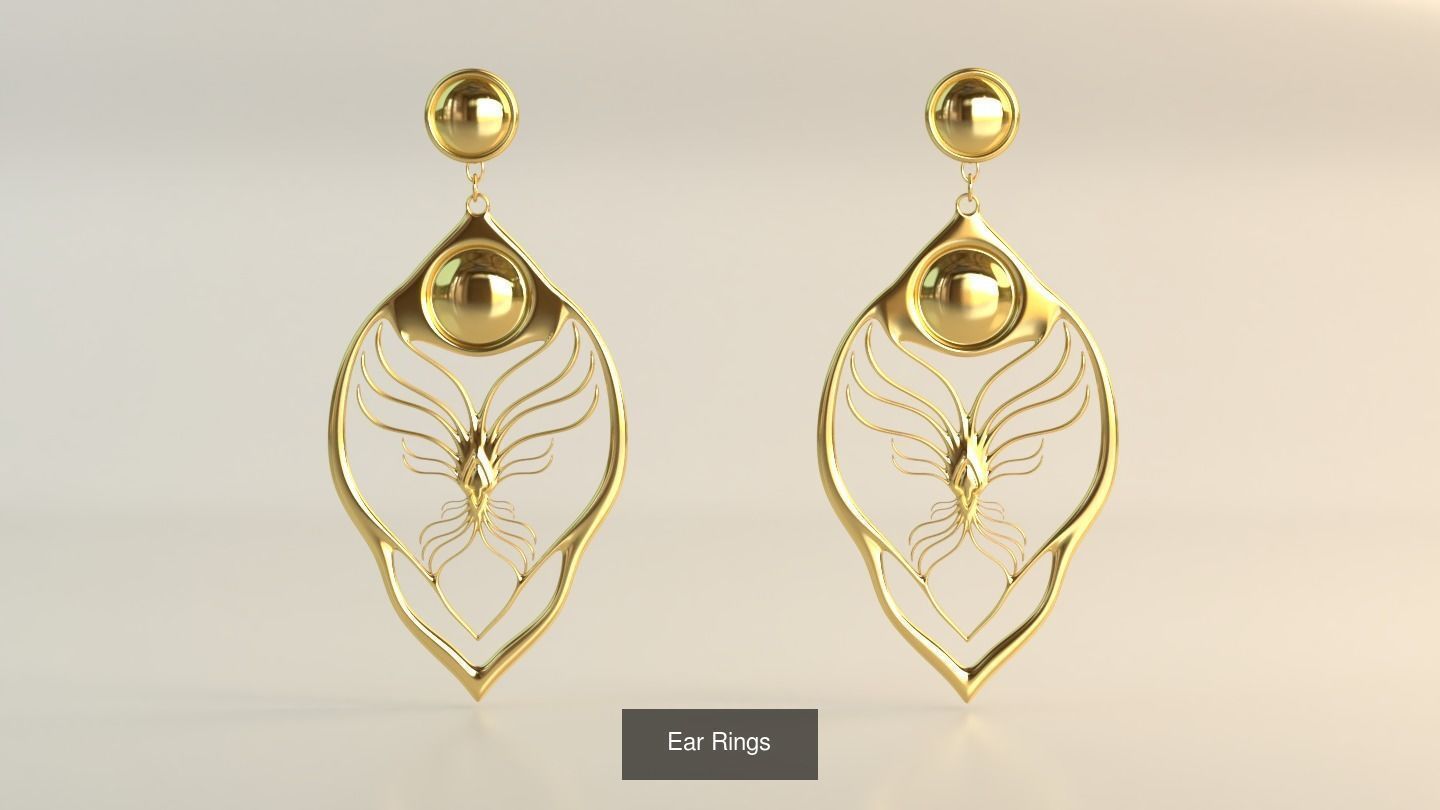 Ear Rings 3D Model Collection_127