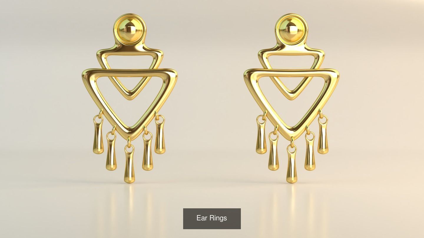 Ear Rings 3D Model Collection_123