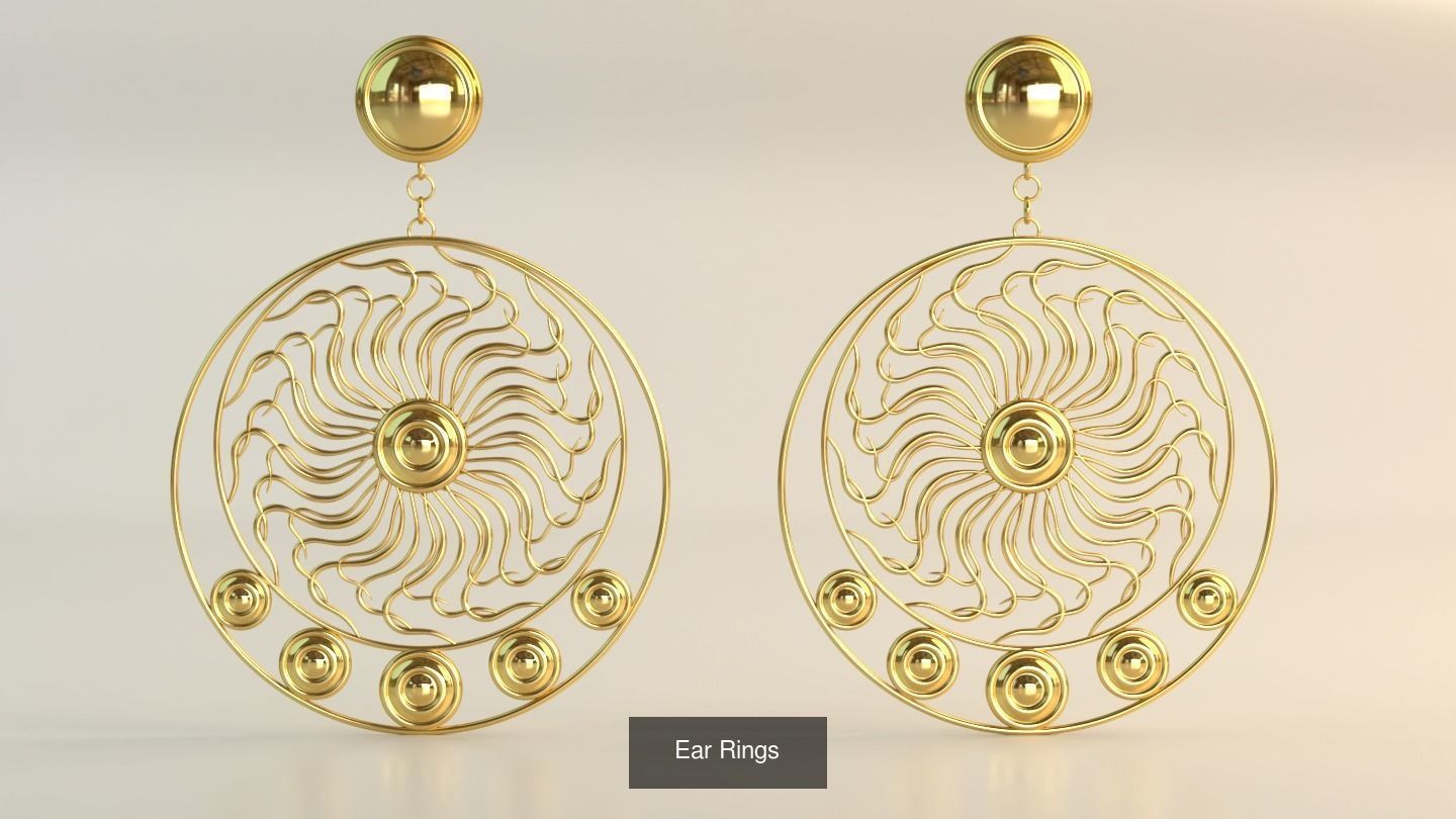 Ear Rings 3D Model Collection_152