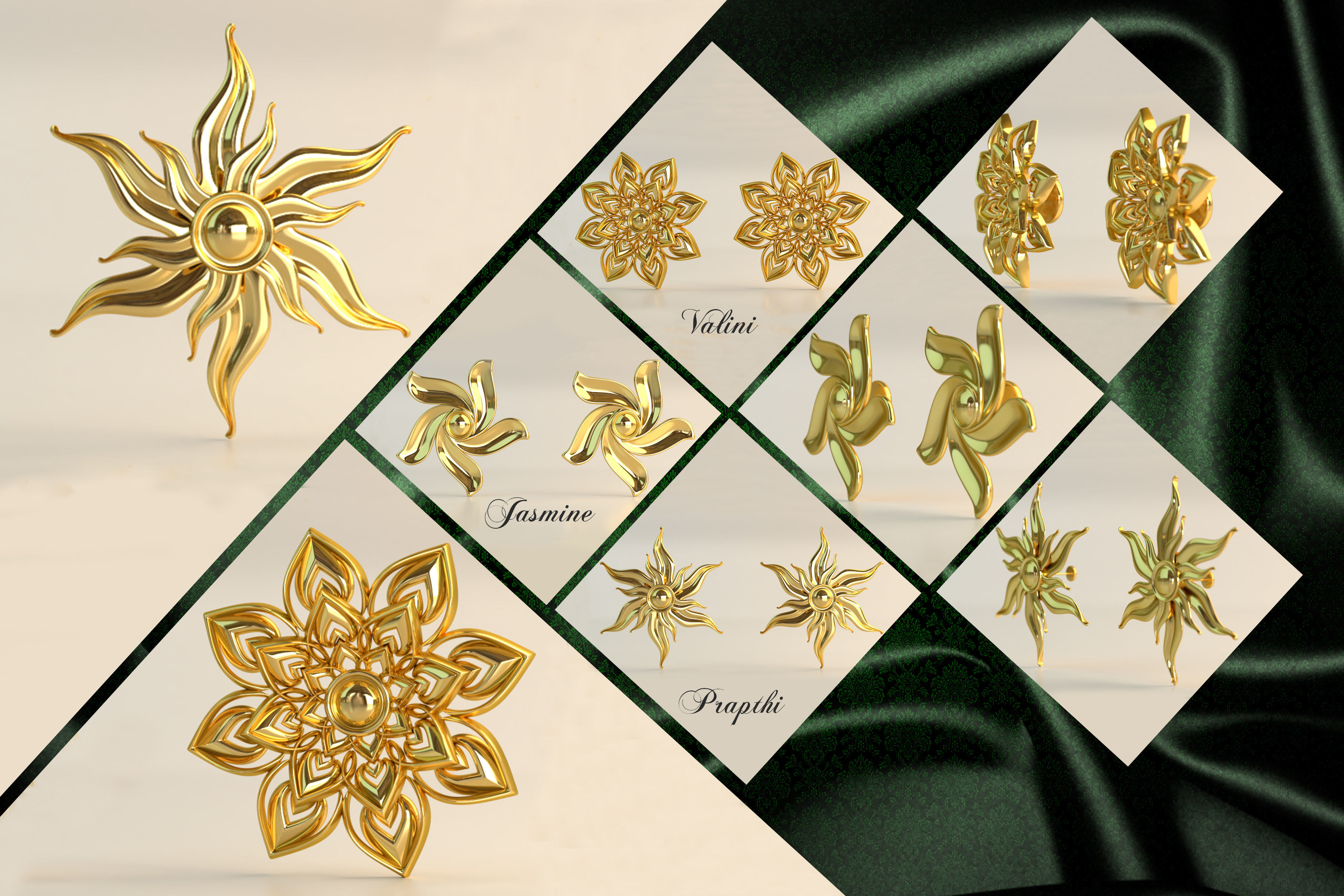 Ear Rings 3D Model Collection_13