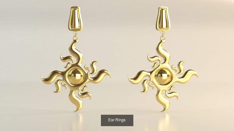 Ear Rings 3D Model Collection_112