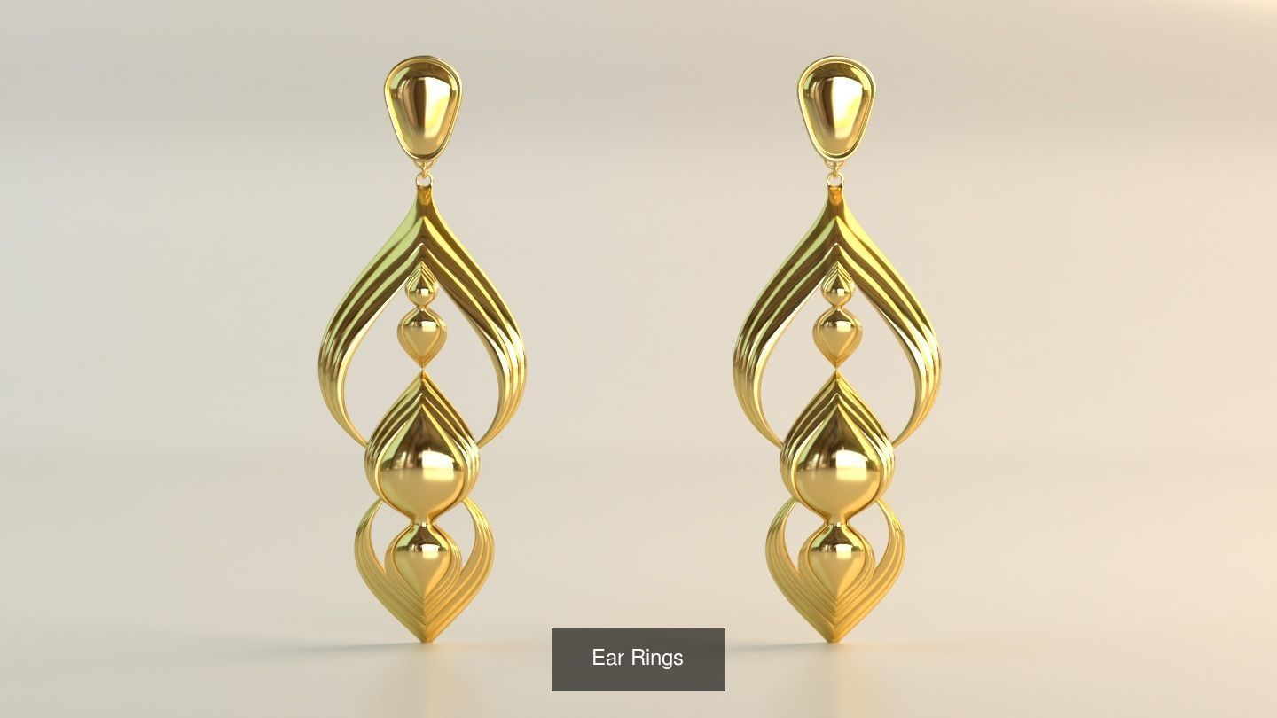 Ear Rings 3D Model Collection_144