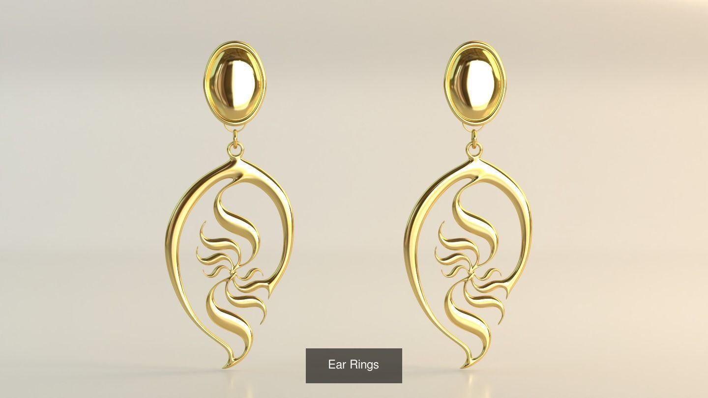 Ear Rings 3D Model Collection_125
