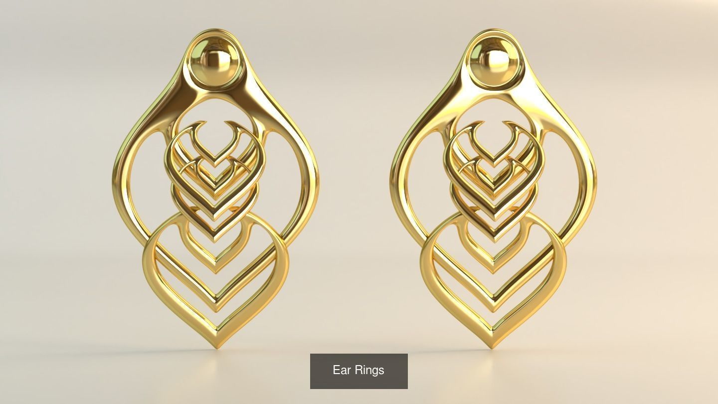Ear Rings 3D Model Collection_105