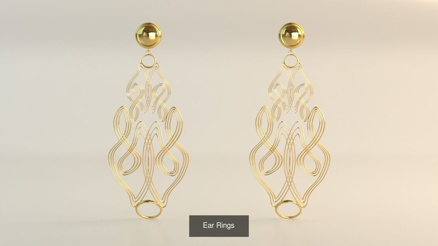 Ear Rings 3D Model Collection_147