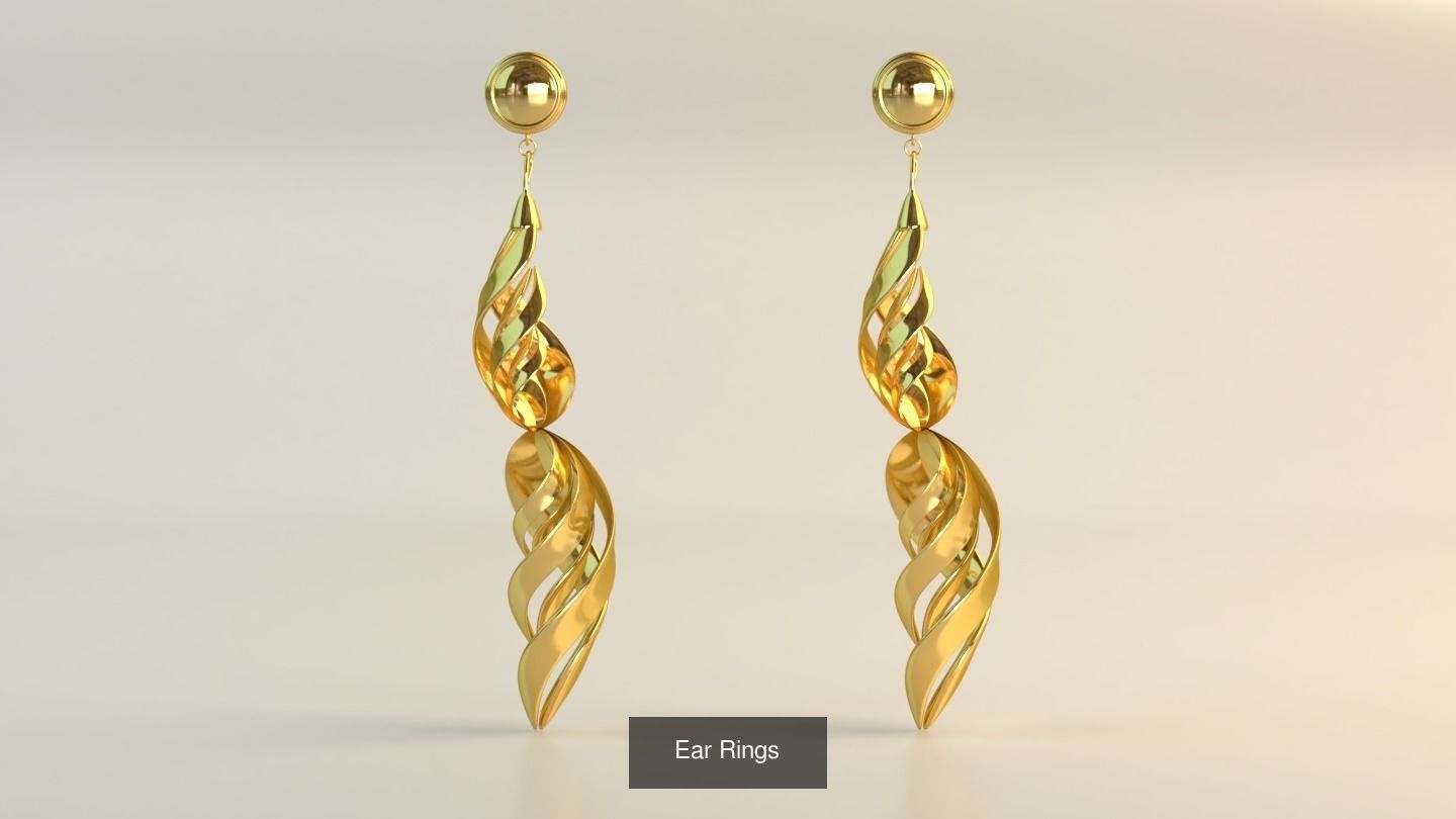 Ear Rings 3D Model Collection_150