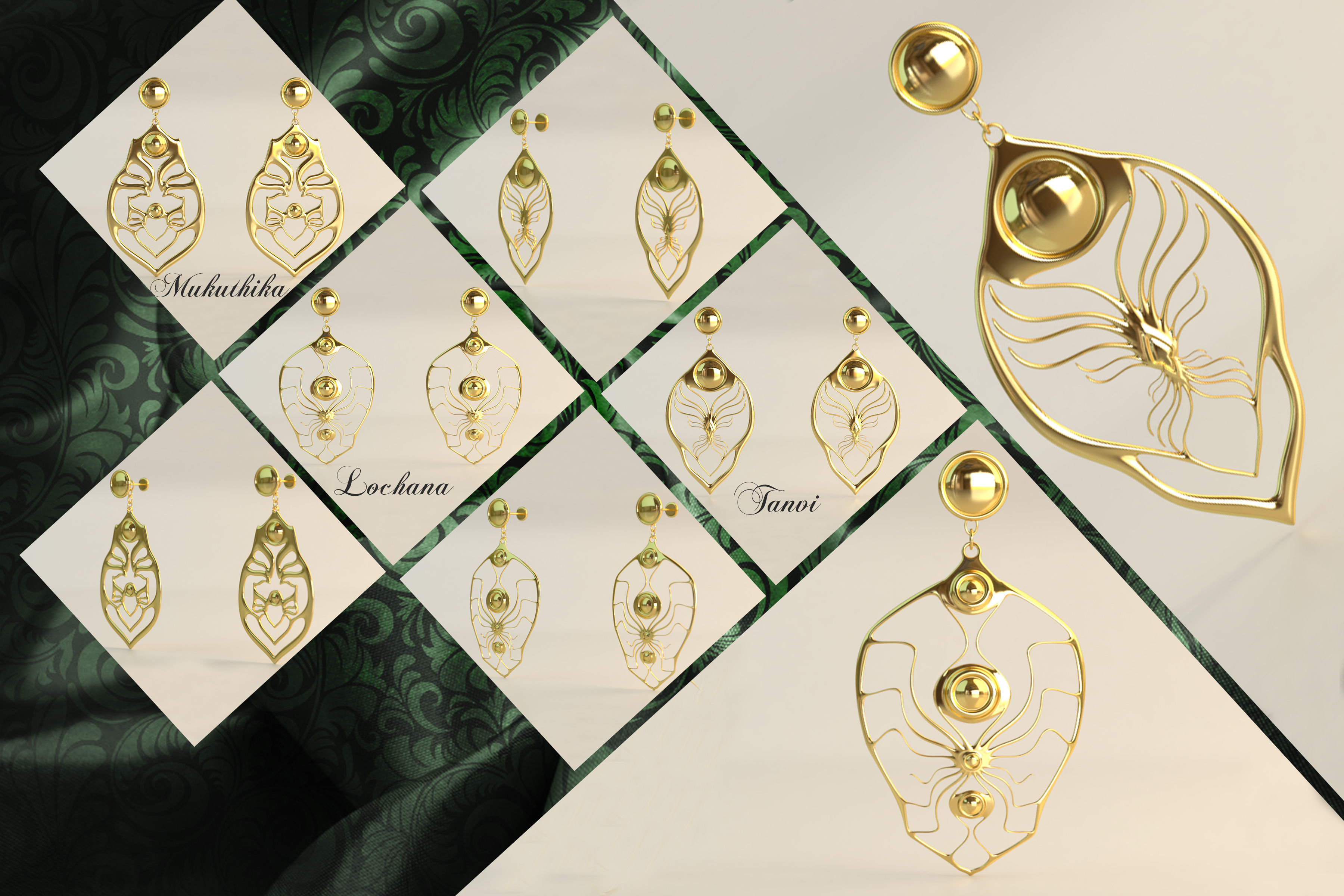 Ear Rings 3D Model Collection_49