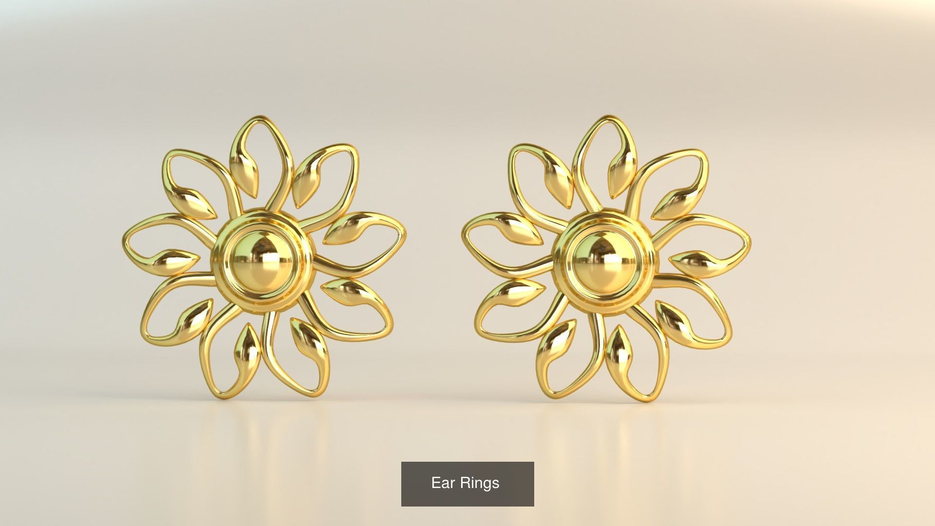 Ear Rings 3D Model Collection_8