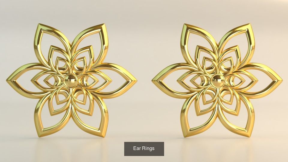 Ear Rings 3D Model Collection_115