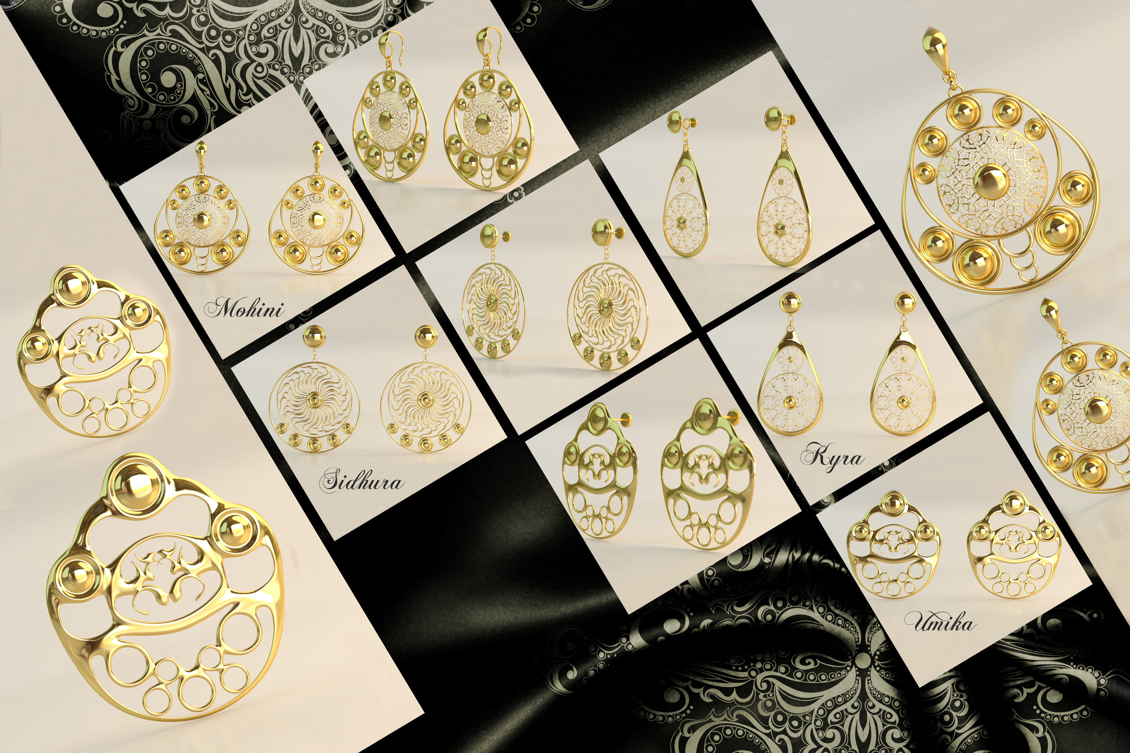 Ear Rings 3D Model Collection_17