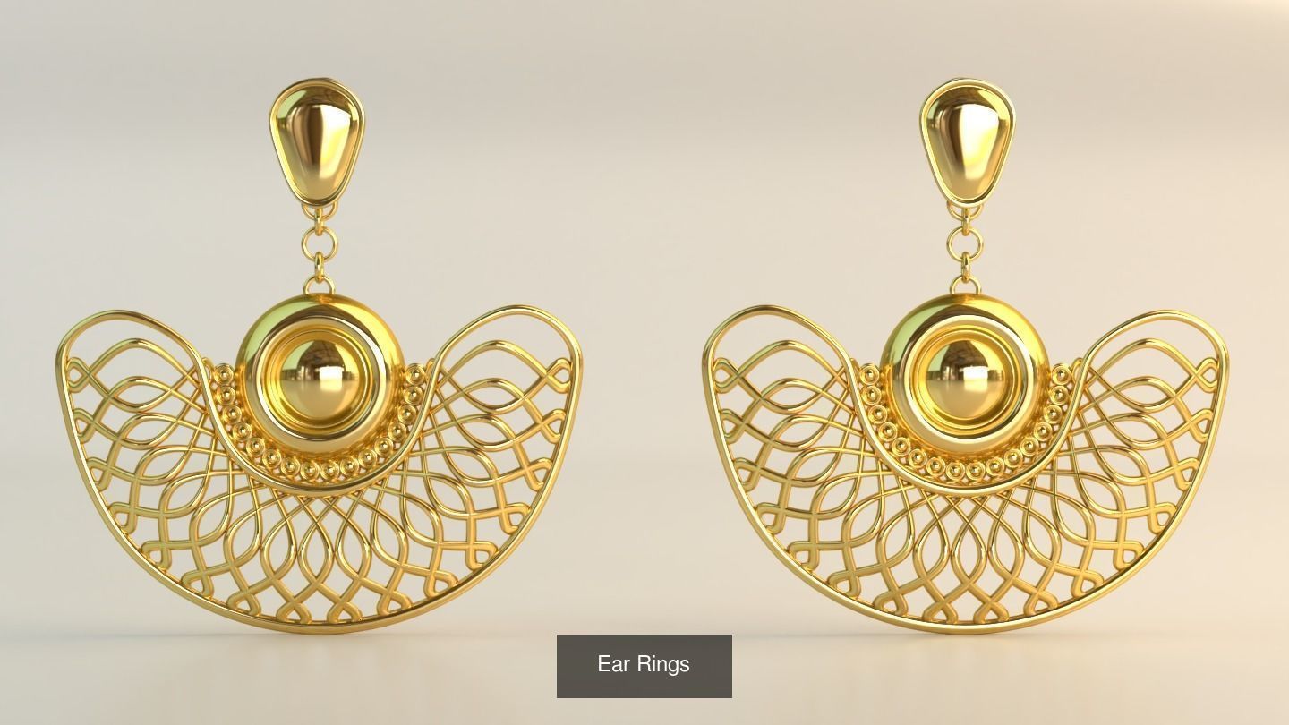 Ear Rings 3D Model Collection_151