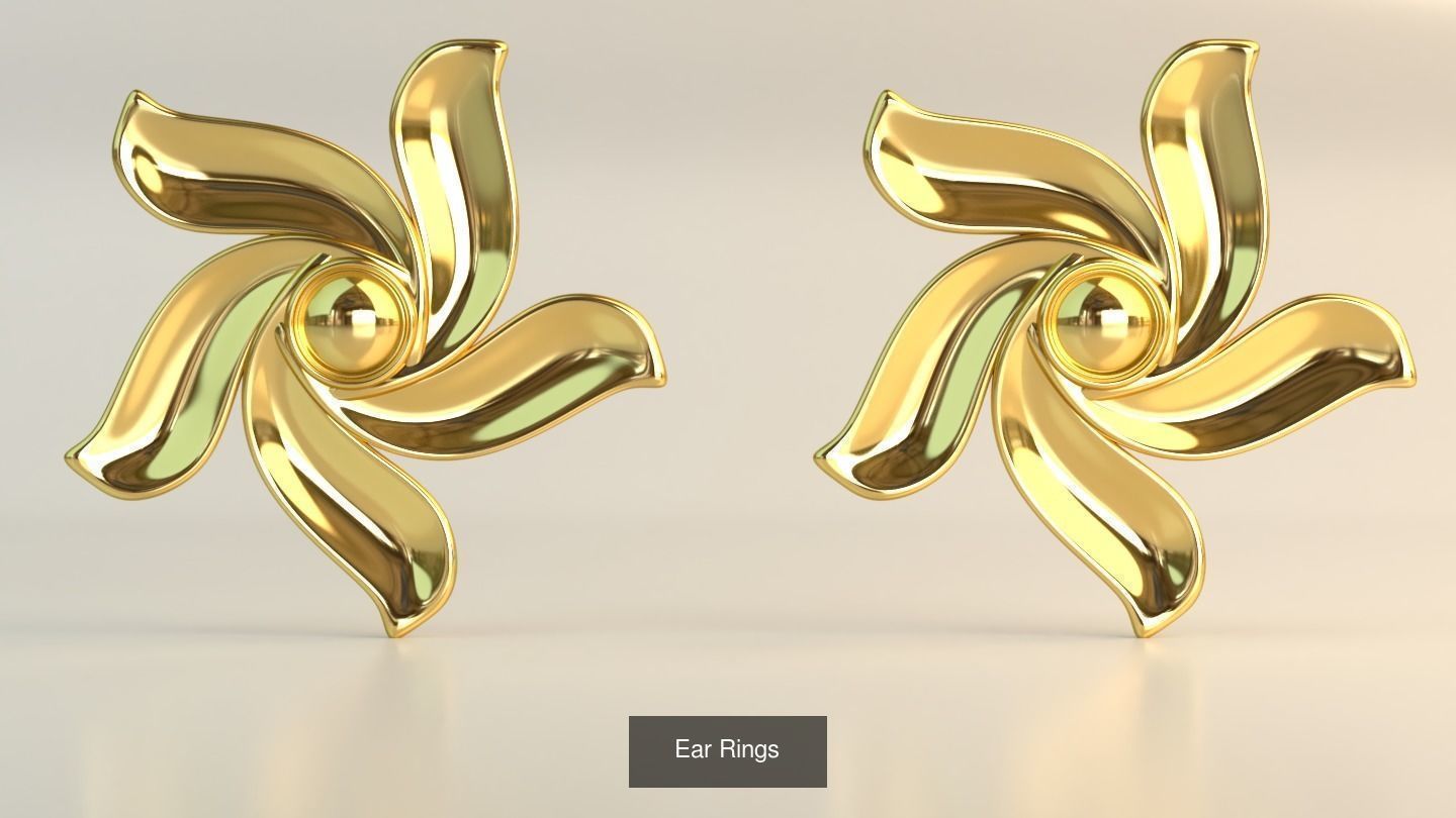 Ear Rings 3D Model Collection_126