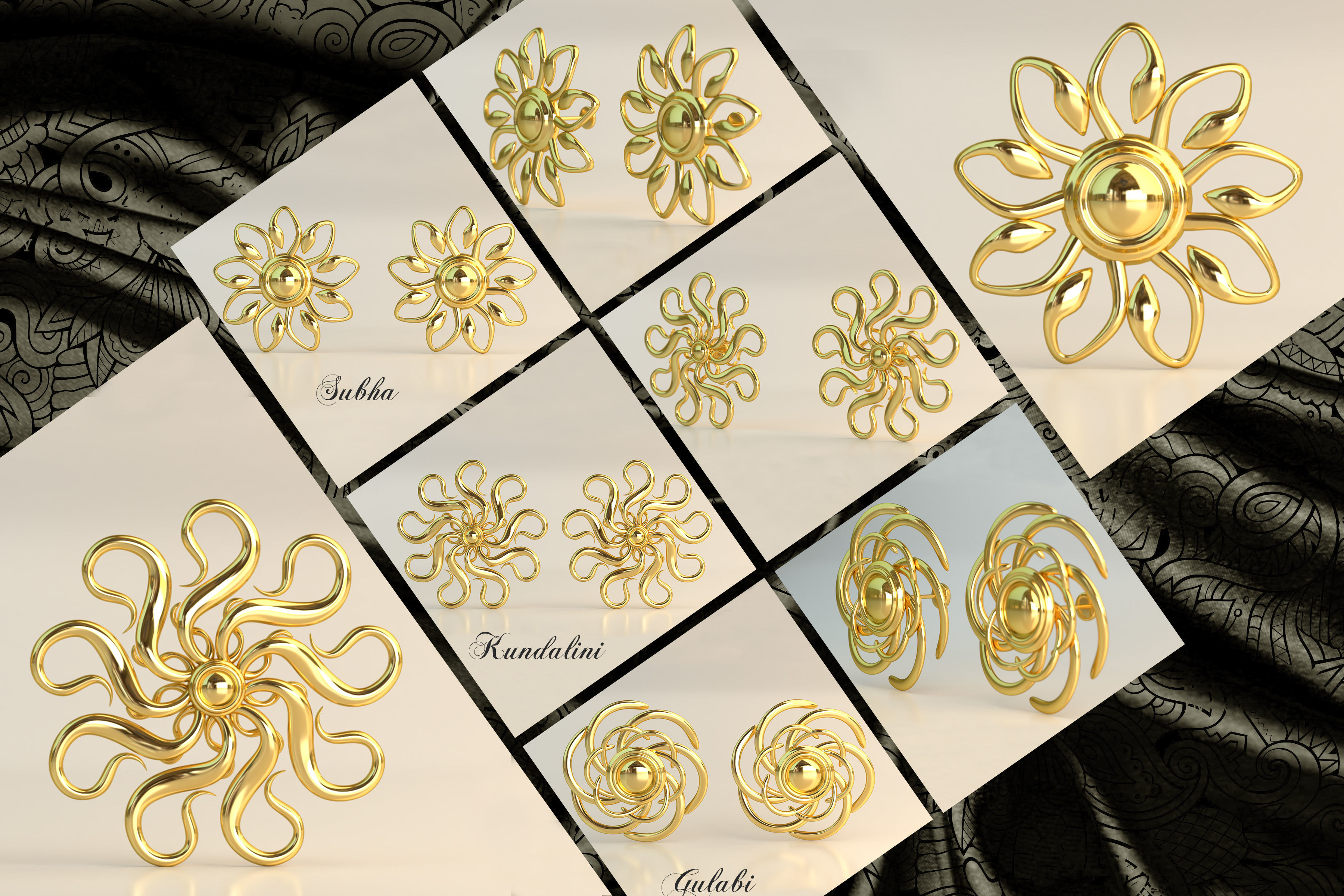 Ear Rings 3D Model Collection_31