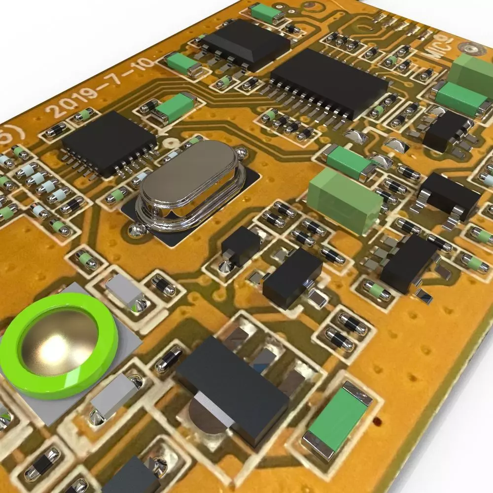 Circuit board 3D model_0