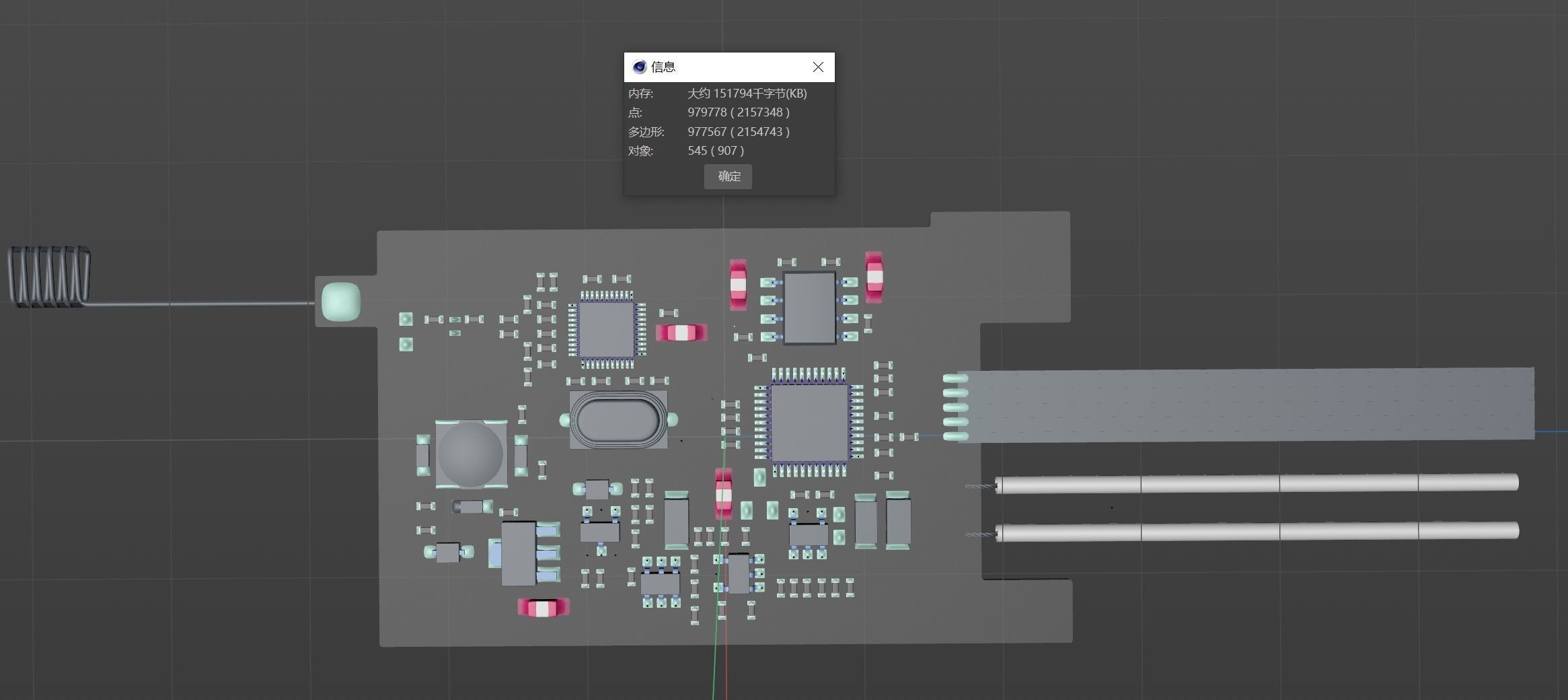 Circuit board 3D model_3