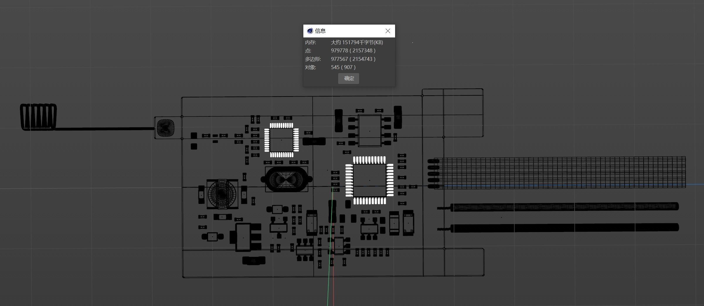 Circuit board 3D model_2