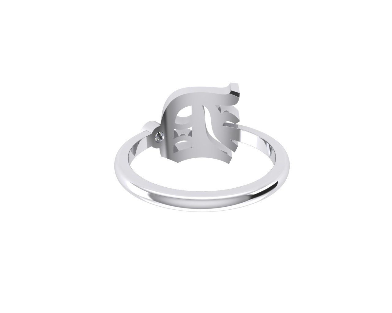 - Old English font ring D 3D print model_5